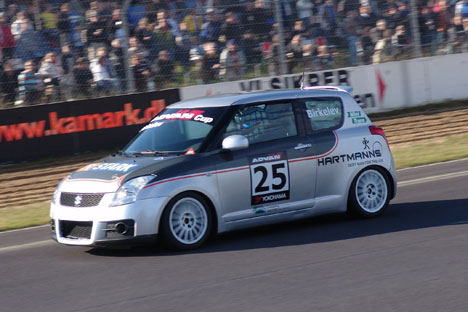Dan Birkelev gjorde flot i sin Suzuki Swift